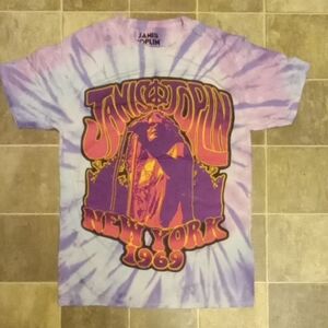 Tie-Dye Janis Joplin Graphic T-Shirt Size Sall